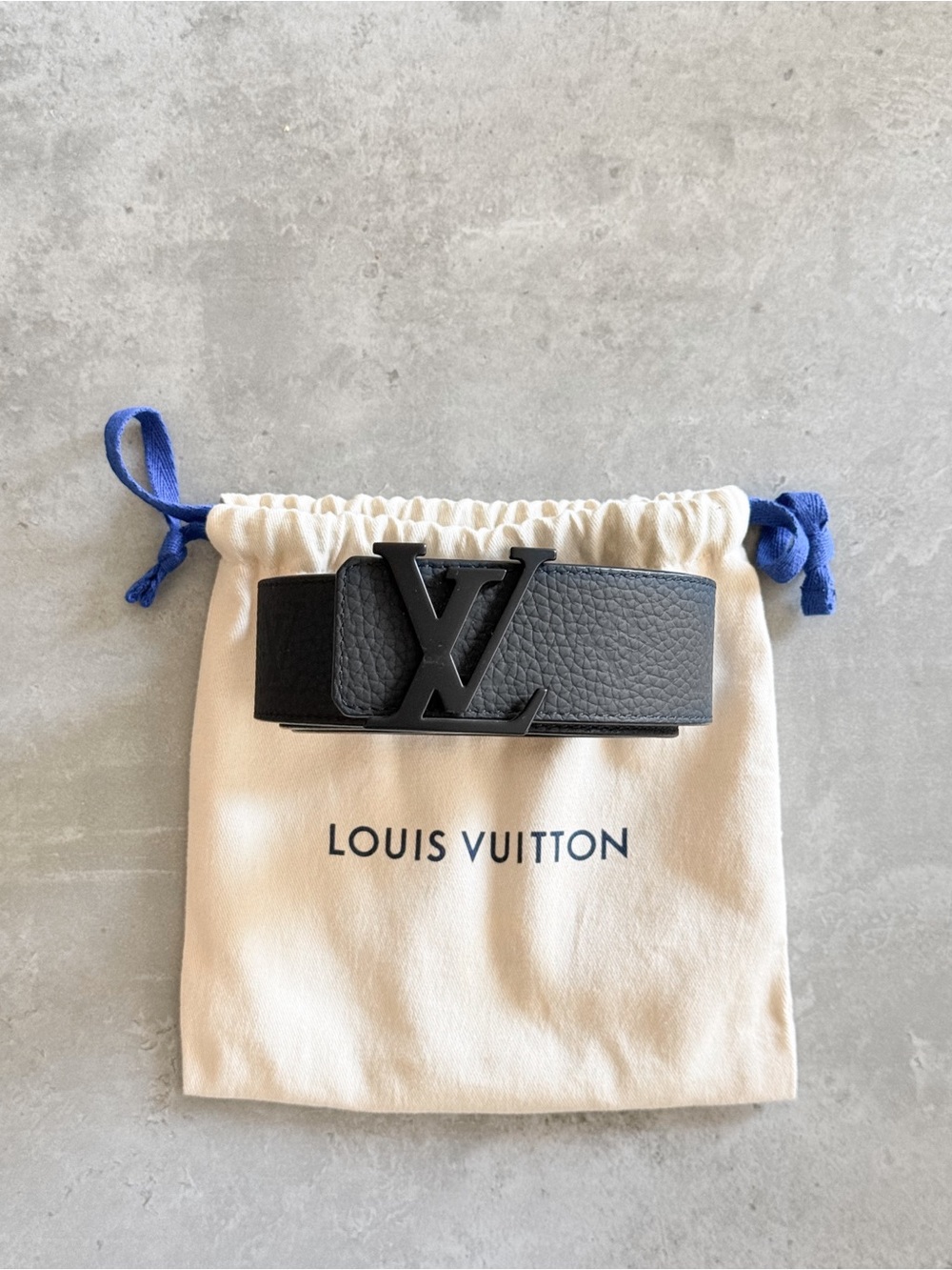 Louis Vuitton LV Initiales 40MM Reversible Belt M0424 95/38 Black